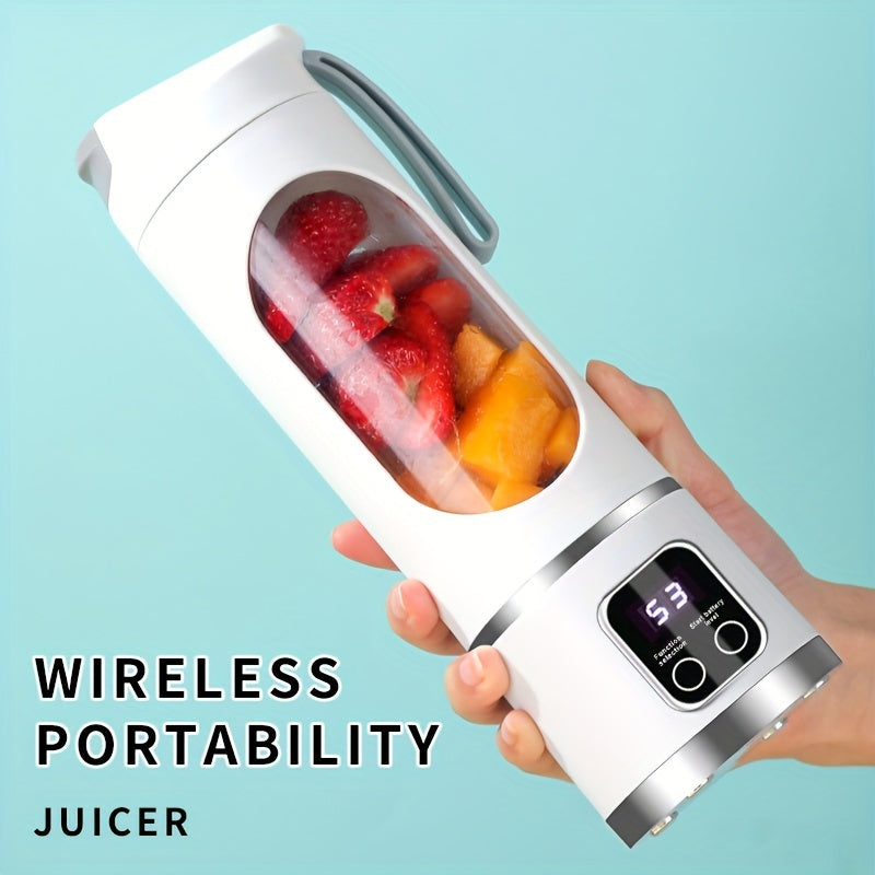 Portable USB Rechargeable Blender with LED Display  1522oz Ideal for Smoothies  Fresh Juice Compact Design for OntheGo Nutrition