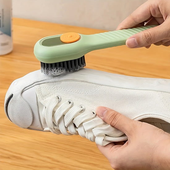 1pc MultiPurpose Shoe Cleaning Brush with Soap Dispenser  Gentle on Shoes Ideal for Laundry  Home Use