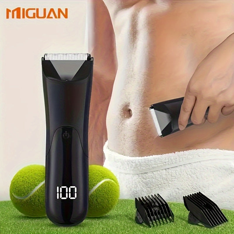 Mens Body Trimmer Electric Shaver Electric Pubic Hair Trimmer Ceramic Blade Male Hygiene Shaver Trimmer